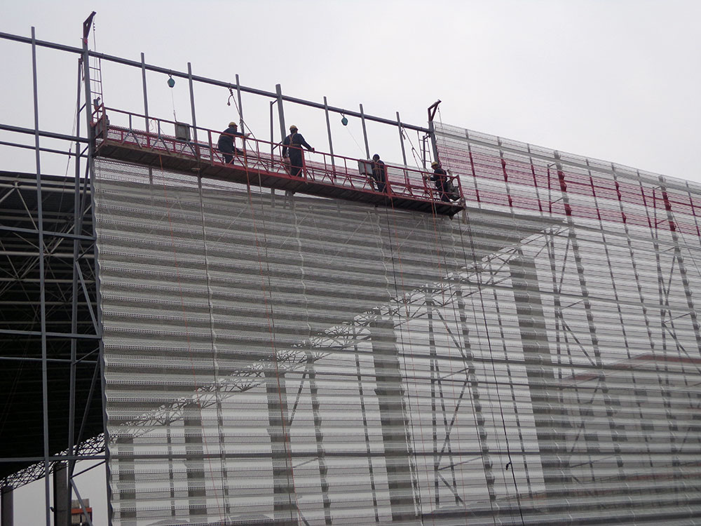 北京燃气电厂储煤场挡风抑尘板改造工程